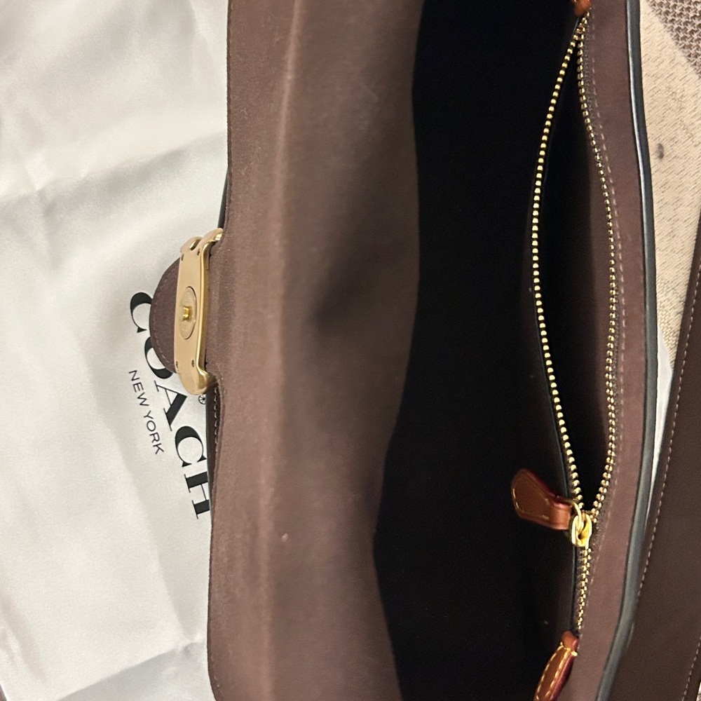 Coach Soft Tabby Shoulder Bag - Dark Brown - Picture 13 of 13